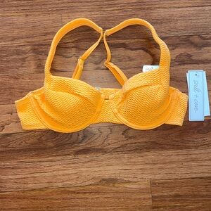 Salt + Cove Vibrant orange bikini top
